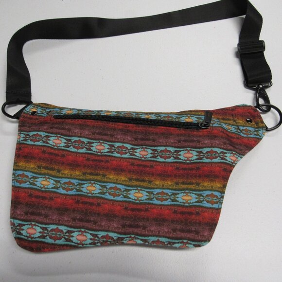 Sipsey Wilder Hip Back Fanny Pack Crossbody Bag Canvas Aztec Southwestern - Picture 3 of 6